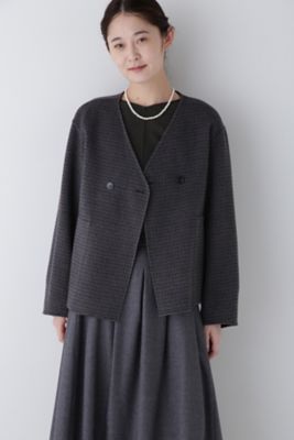 ◆リバーショートジャケットブルゾン（０７７４２５５００９）