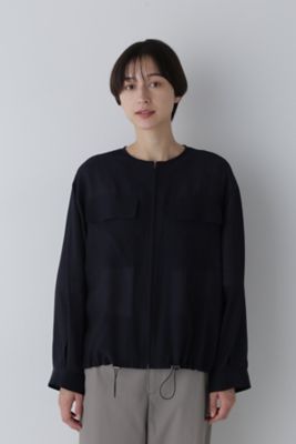◆キュプラコットンジップアップブルゾン（０７７４２５５８００）