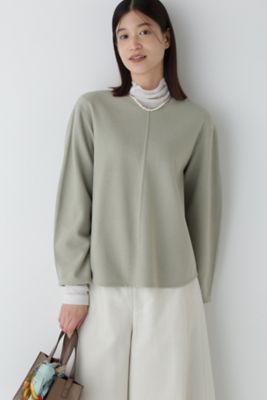 ◆ウォッシャブルミルドジャージーＶネックプルオーバー（０７７４２６０００１）