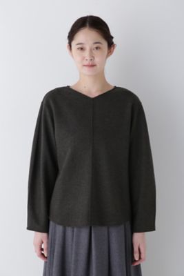 ◆ウォッシャブルミルドジャージーＶネックプルオーバー（０７７４２６０００１）