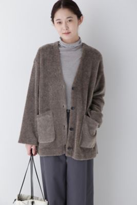 ◆トイプー起毛Ｖネックカーディガン（０７７４２６０００３）