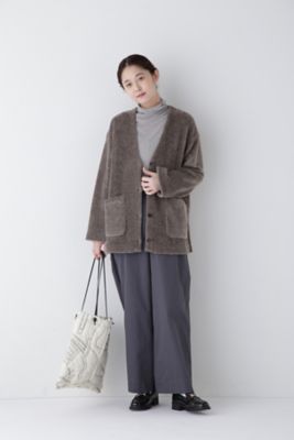 ◆トイプー起毛Ｖネックカーディガン（０７７４２６０００３）