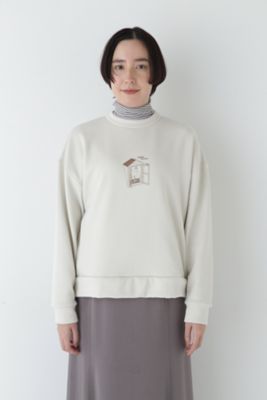 Ｙｕｎｏｓｕｋｅコラボイラストプリントボトルネックスウェット（０７７４２６０１０３）