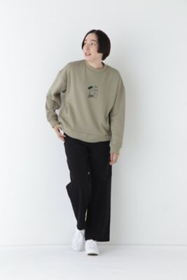 Ｙｕｎｏｓｕｋｅコラボイラストプリントボトルネックスウェット（０７７４２６０１０３）