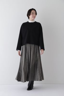 ◆ニードルパンチリブクルーネックプルオーバー（０７７４２６０２０１）