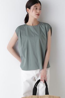 【SALE】human woman (Women)/ヒューマンウーマン コットンPEハイゲージカットソー(0774260704) ライトグリーン トップス【三越伊勢丹/公式】