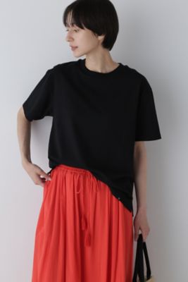 【SALE】human woman (Women)/ヒューマンウーマン 半袖天竺Tシャツ(0774260710) ブラック トップス【三越伊勢丹/公式】