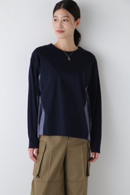 ◆ストライプドッキングカットソー（０７７４２６０８０２）