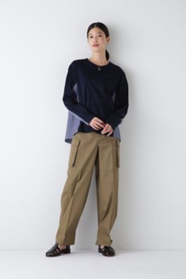 ◆ストライプドッキングカットソー（０７７４２６０８０２）