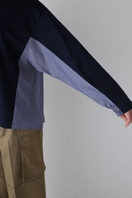 ◆ストライプドッキングカットソー（０７７４２６０８０２）