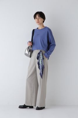◆ＢＯＮＪＯＵＲロゴ刺繍Ｔシャツ長袖（０７７４２６０９０４）