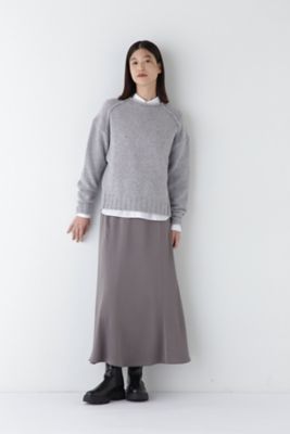 ◇ウールミックスハイネックニットプルオーバー