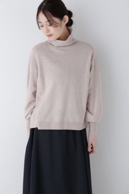 ⭐新品未使用⭐Volume Sweat プルオーバー ◇ソフトタッチウールハイネックプルオーバー