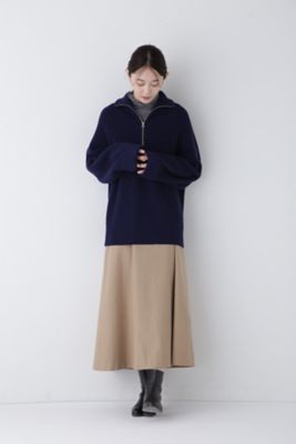 ◆ウールミックス片畦プルオーバー（０７７４２７００１４）