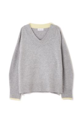 ◆ウールカシミヤＶネックニットプルオーバー（０７７４２７０１０３）