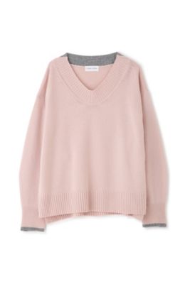 ◆ウールカシミヤＶネックニットプルオーバー（０７７４２７０１０３）