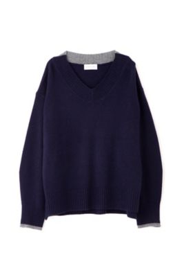 ◆ウールカシミヤＶネックニットプルオーバー（０７７４２７０１０３）