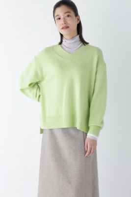◆ウールカシミヤＶネックニットプルオーバー（０７７４２７０１０３）