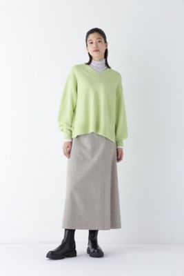 ◆ウールカシミヤＶネックニットプルオーバー（０７７４２７０１０３）