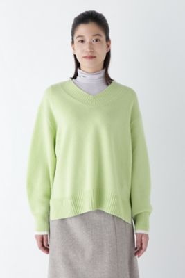 ◆ウールカシミヤＶネックニットプルオーバー（０７７４２７０１０３）