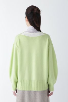 ◆ウールカシミヤＶネックニットプルオーバー（０７７４２７０１０３）