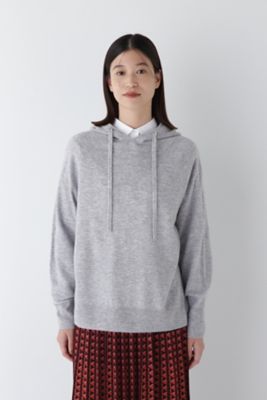 ◇ウールカシミヤフーディニット（0774270104） | human