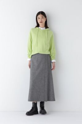 ◇ウールカシミヤフーディニット（0774270104） | human