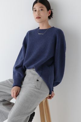 【SALE】human woman (Women)/ヒューマンウーマン 接結ブークレボリュームプルオーバー(0774270108) ネービー120 トップス【三越伊勢丹/公式】
