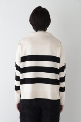 美品▲ebure // ライトノーカラー ブルゾン▲サイズ38▲ネイビー 紺色 ◇セーラーカラージップアッププルオーバー