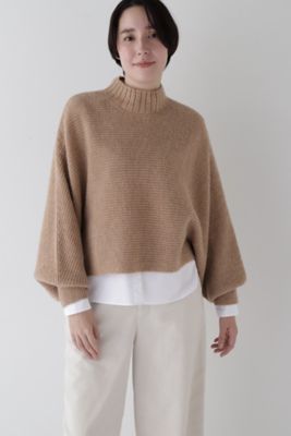 【SALE】human woman (Women)/ヒューマンウーマン ラメ畦プルオーバー(0774270203) ベージュ040 トップス【三越伊勢丹/公式】