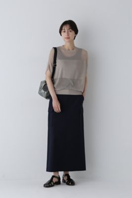 ◆シアーパネルニットプルオーバー（０７７４２７０８０３）