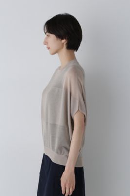 ◆シアーパネルニットプルオーバー（０７７４２７０８０３）