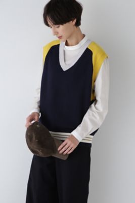 ◆カラーブロックベストニット（０７７４２７０９０３）