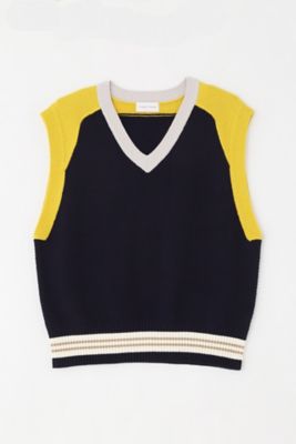 ◆カラーブロックベストニット（０７７４２７０９０３）