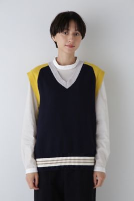 ◆カラーブロックベストニット（０７７４２７０９０３）