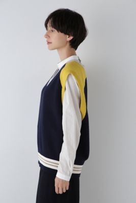◆カラーブロックベストニット（０７７４２７０９０３）