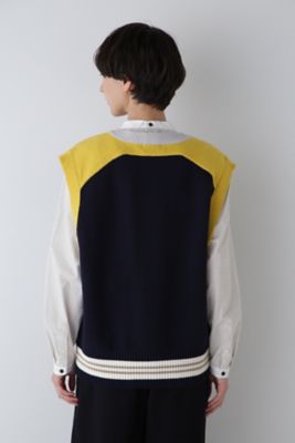 ◆カラーブロックベストニット（０７７４２７０９０３）