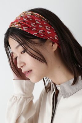 human woman (Women)/ヒューマンウーマン ◆幾何プリントシルクスカーフ(0774298905)