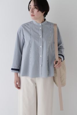 ＜human woman (Women)＞◆バンドカラーオーバーブラウス（０７７５１１０００１）