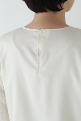 ◆カットジャカードドッキングブラウス（０７７５１１０１０２）