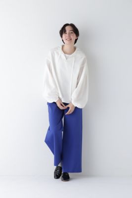 ◆綿麻ボイルスキッパーボリュームブラウス（０７７５１１０２０４）