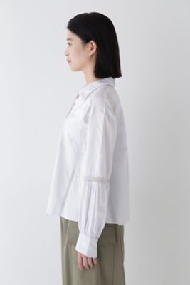 ◆コットンサテンインドスキッパーブラウス（０７７５１１０３００）