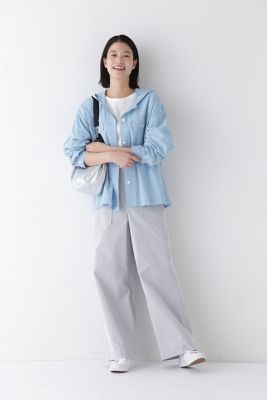 ◆製品染めフーディーブラウス（０７７５１１０３０１）