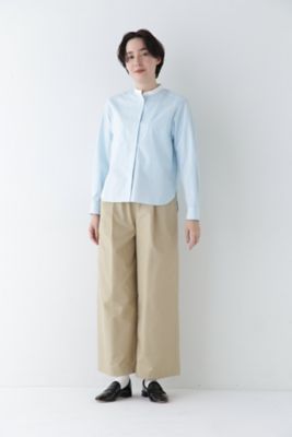 ◆コットンドビーストライプクレリックシャツ コットンドビーストライプクレリックシャツ | human woman