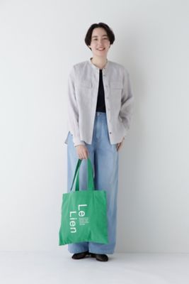 ◆ハードマンリネンバンドカラーシャツブラウス（０７７５１１０４０２）