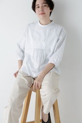 ◆ドビーストライプブラウス（０７７５１１０４０４）