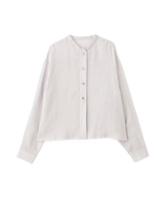 ◆ラミーバンドカラーシャツブラウス（０７７５１１０５００）