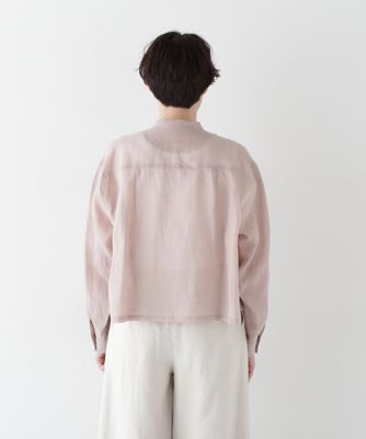 ◆ラミーバンドカラーシャツブラウス（０７７５１１０５００）