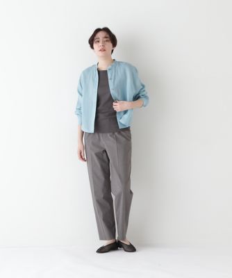 ◆ラミーバンドカラーシャツブラウス（０７７５１１０５００）