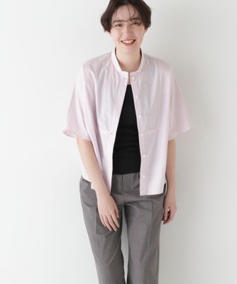◆ストライプローンカレンダードルマンボザムシャツ（０７７５１１０５０２）